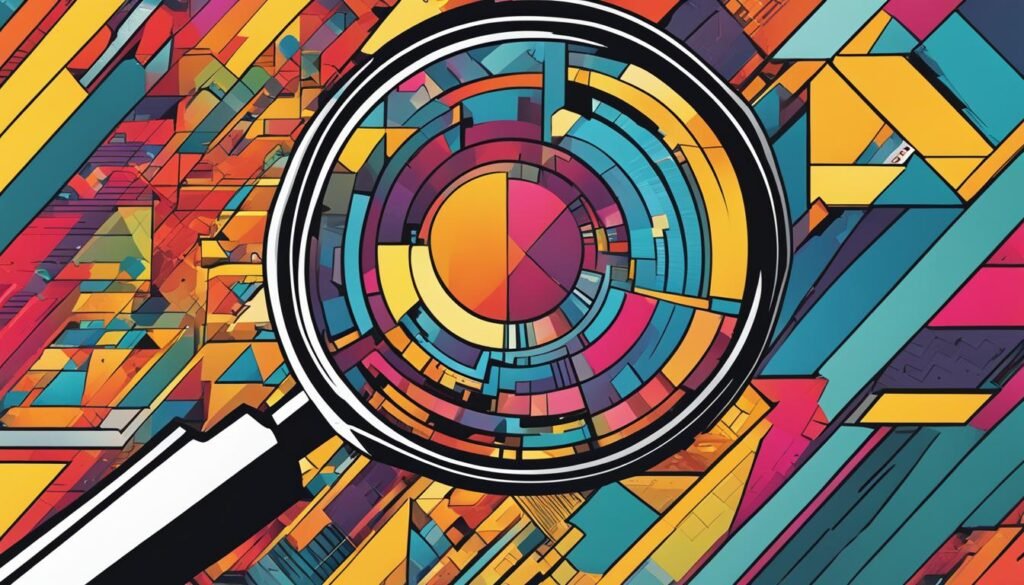 Boost Your Local Search with On-Page SEO Mastery 3 SEO An illustration featuring a vibrant background with a magnifying glass, showcasing local keyword research and analysis.